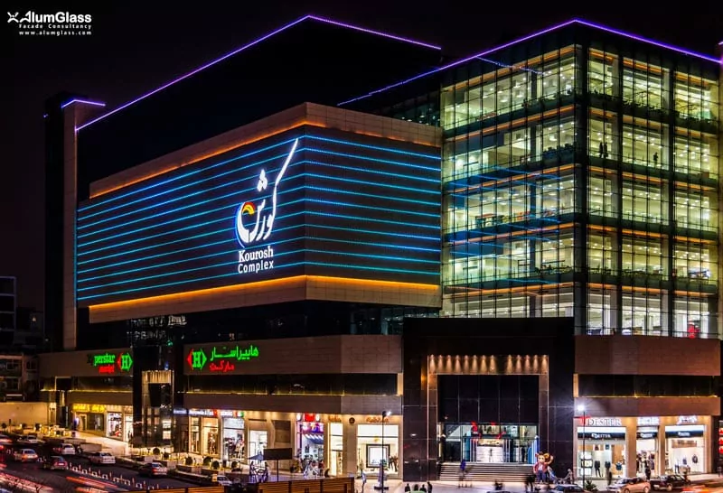 سامانه اعلام حریق مجتمع تجاری  کورش